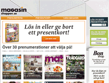 Tablet Screenshot of magasinshoppen.se